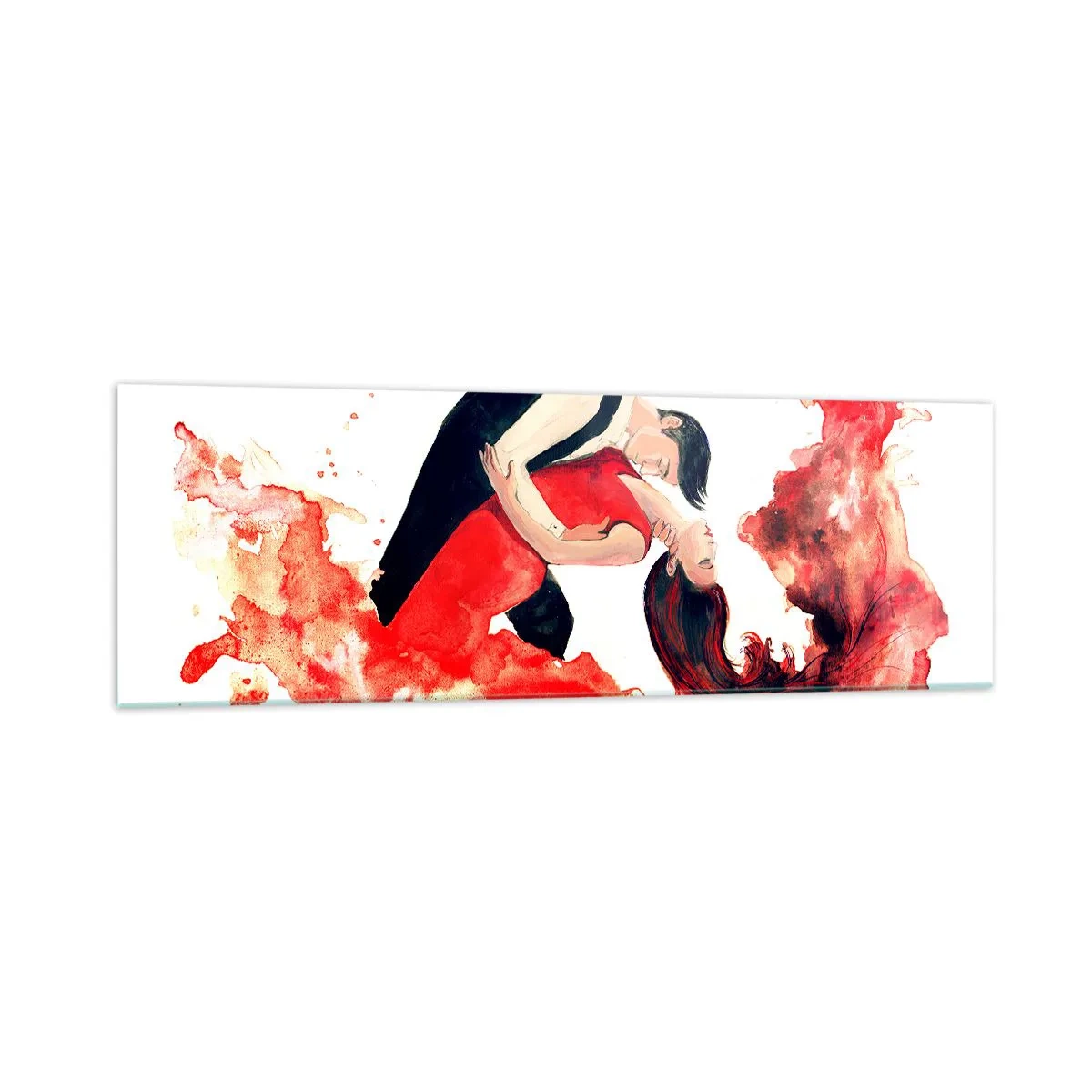 Billede på glas - Tango - en sensuel bølge - 160x50 cm