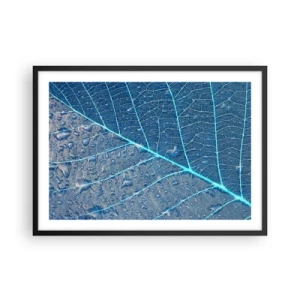 Plakat i sort ramme - Livet i det blå - 70x50 cm