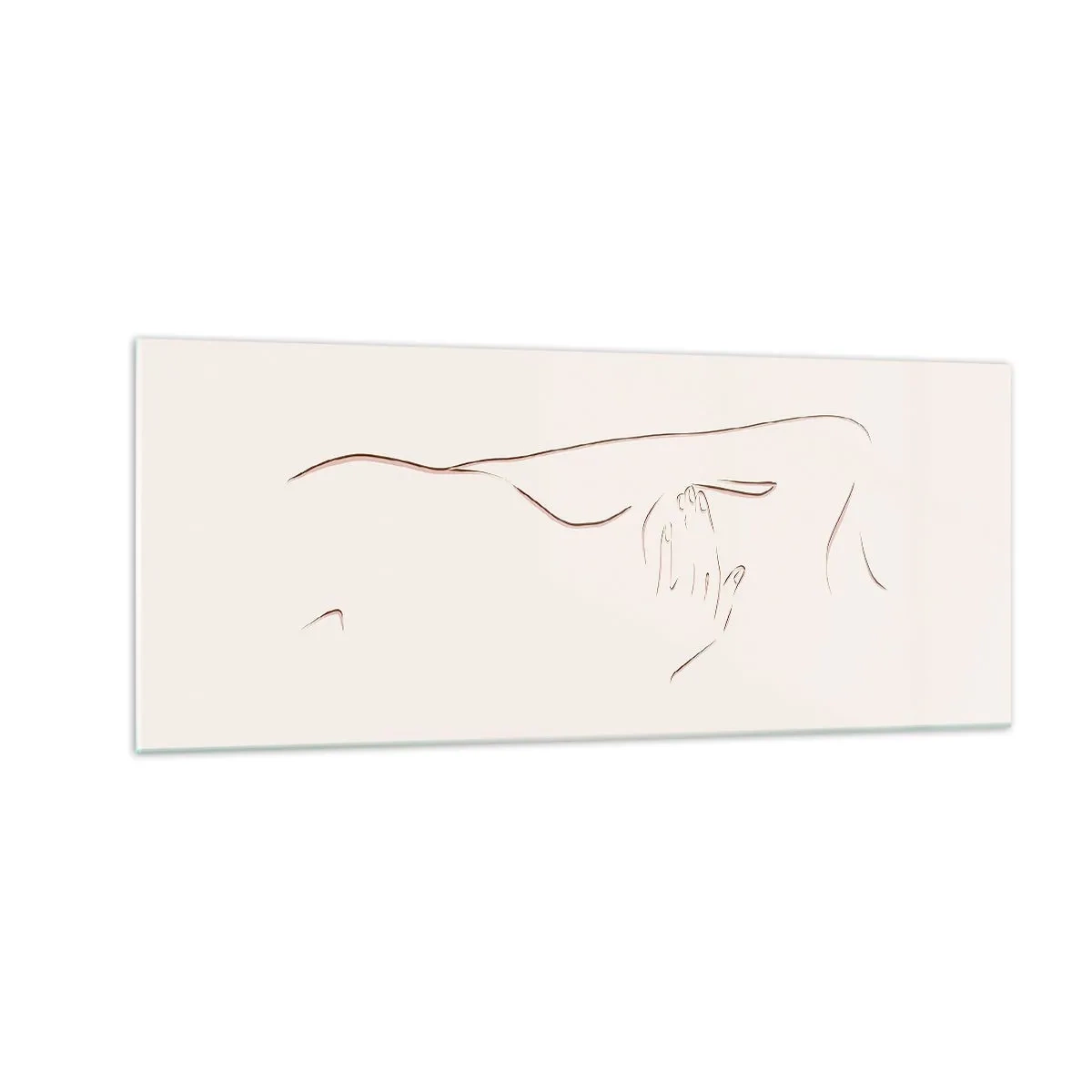 Billede på glas - Begærets form - 100x40 cm