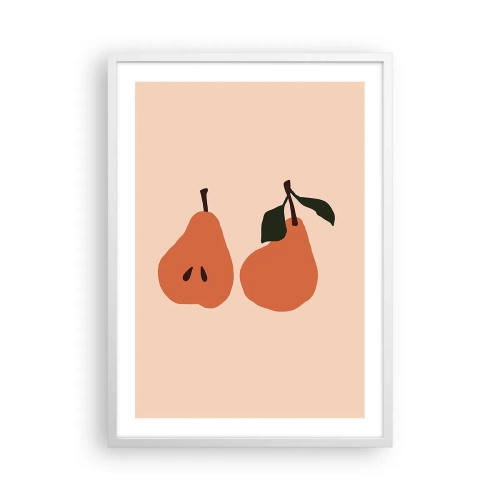 Plakat i hvid ramme - Sødmen selv - 50x70 cm