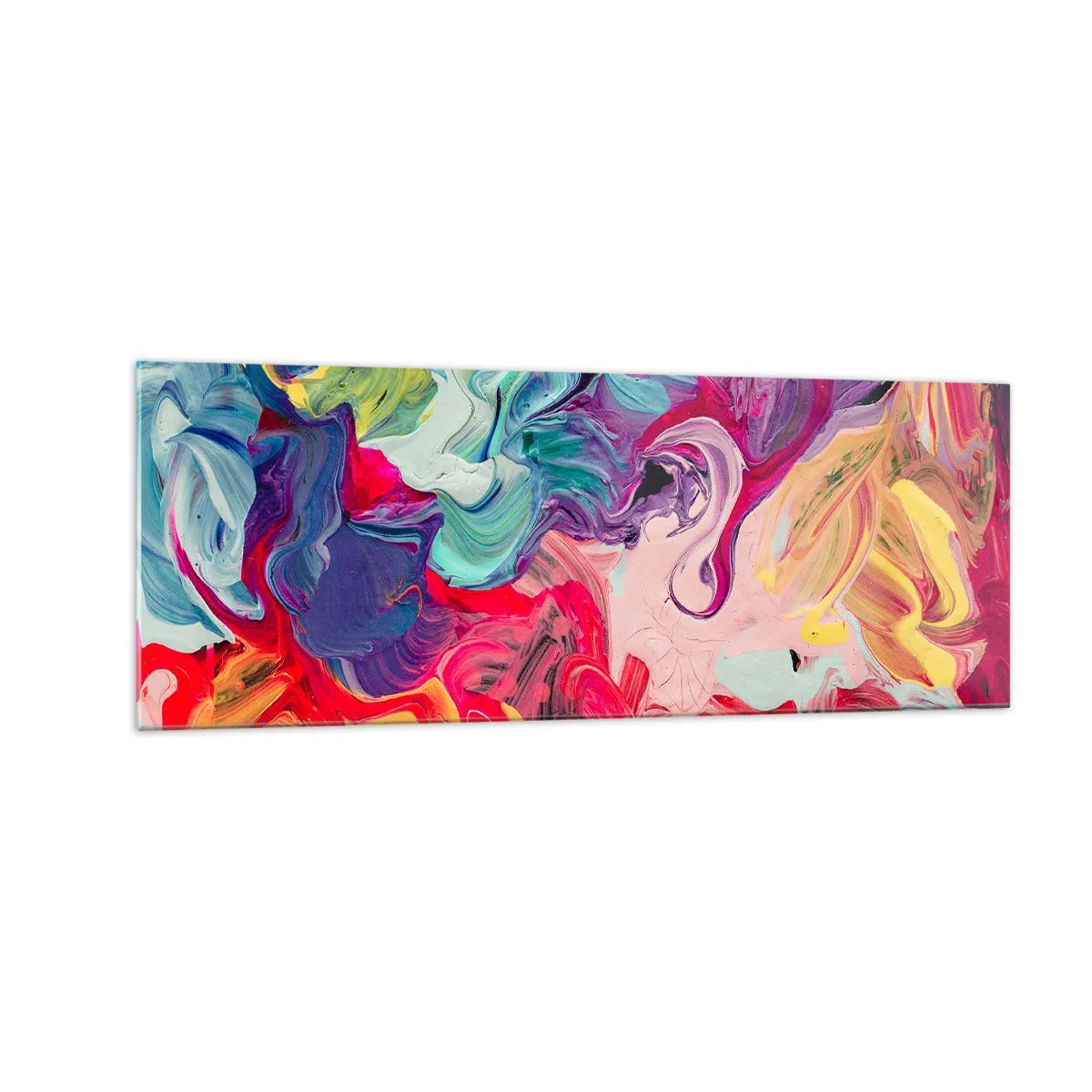 Billede på glas - Farvernes fødsel - 140x50 cm