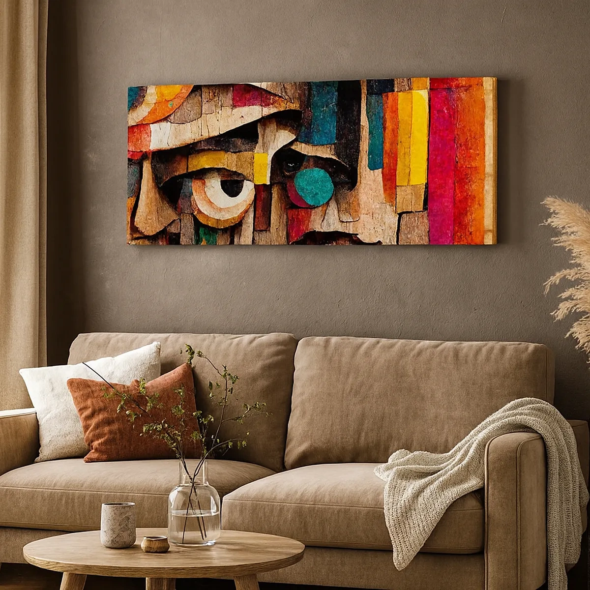 Lærredstryk - Billede på lærred - Jeg kan se dig... - 30x30 cm