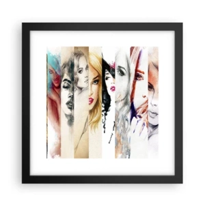 Plakat i sort ramme - Og det er altid DIG - 30x30 cm