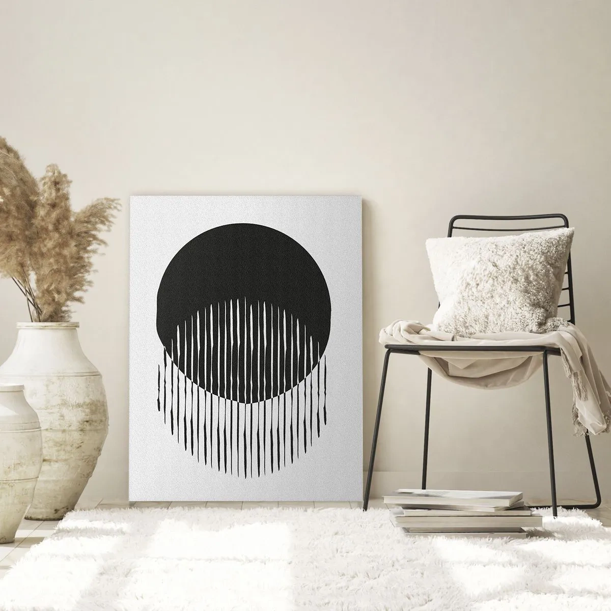 Billede på glas - Hans alter ego - 50x70 cm