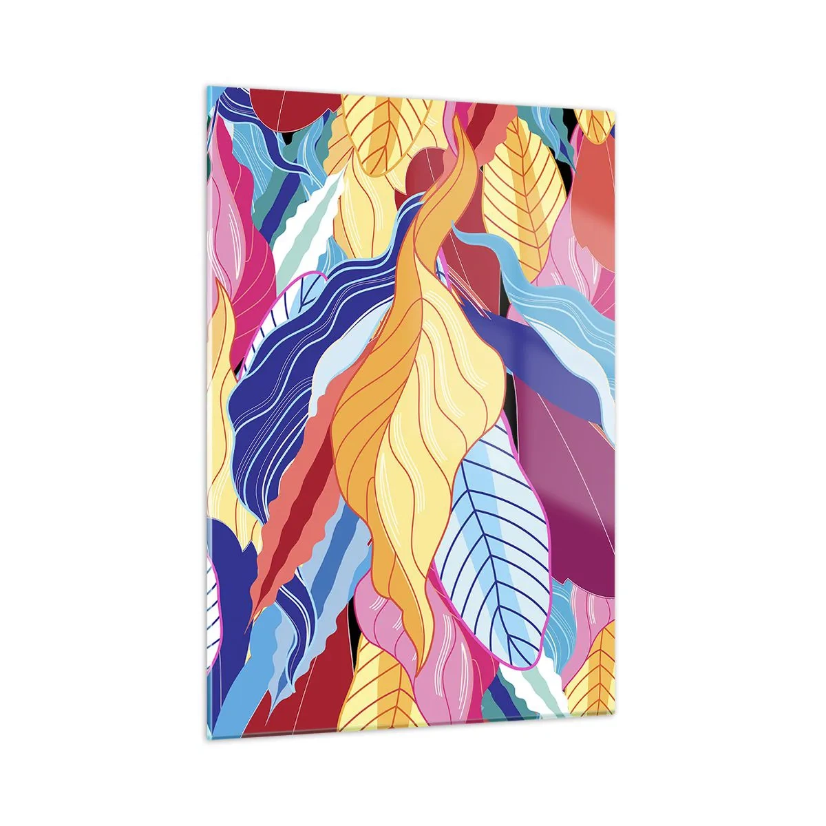 Billede på glas - Et farverigt rod - 50x70 cm