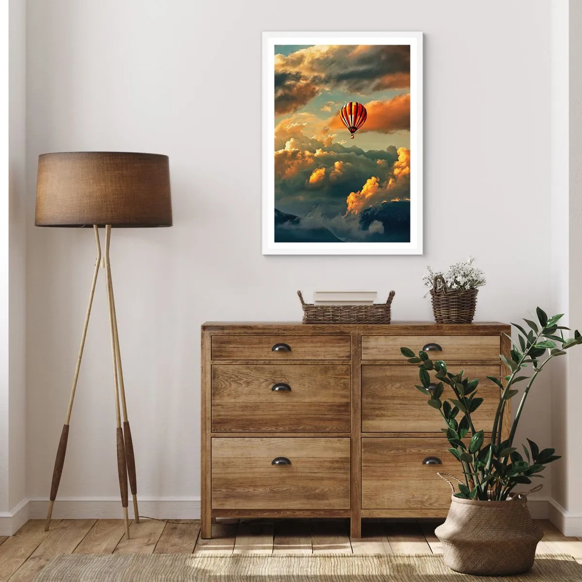 Plakat i hvid ramme - Jeg går, fordi jeg vil - 40x50 cm