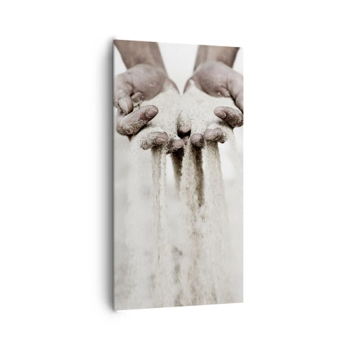 Lærredstryk - Billede på lærred - Med disse hænder... - 65x120 cm
