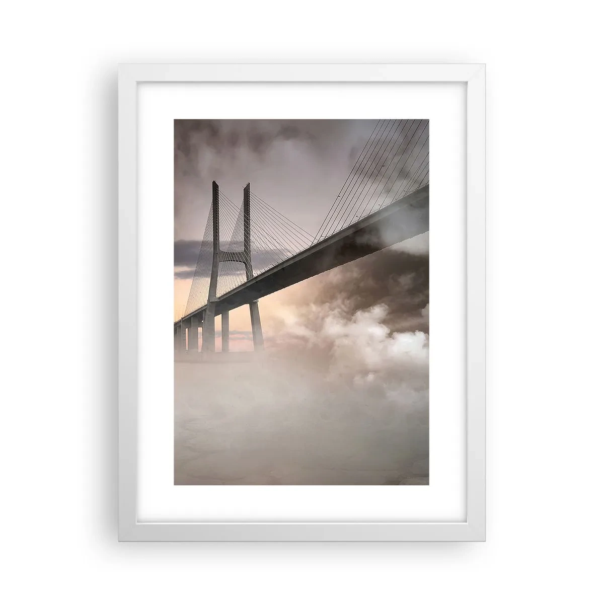 Plakat i hvid ramme - På en flod, der ikke eksisterer - 30x40 cm