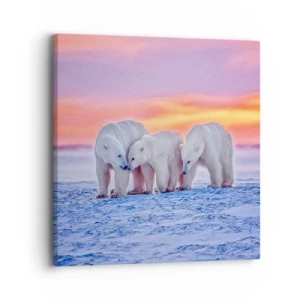 Lærredstryk - Billede på lærred - Familievarme er nok - 30x30 cm