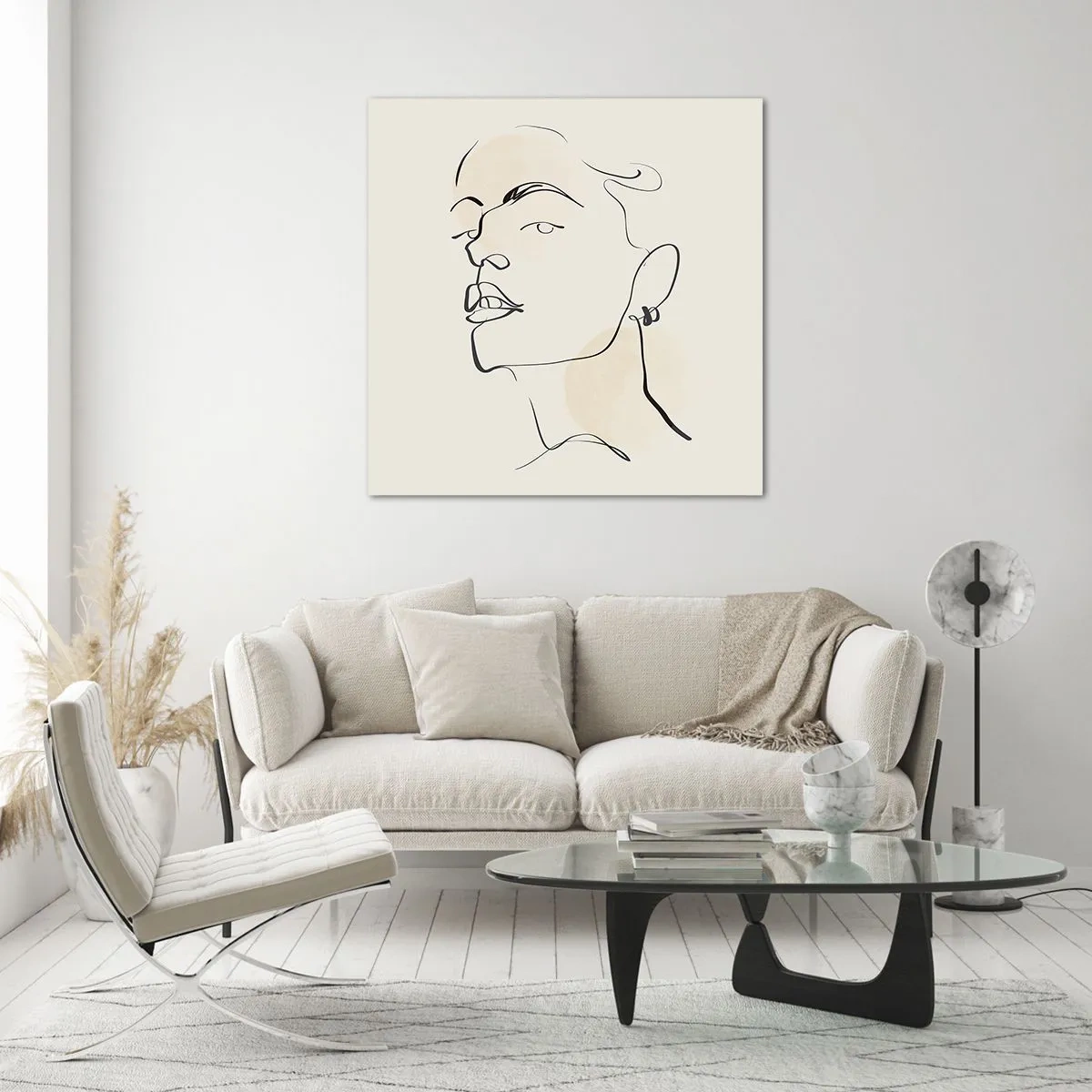 Billede på glas - Et stolt blik - 40x40 cm