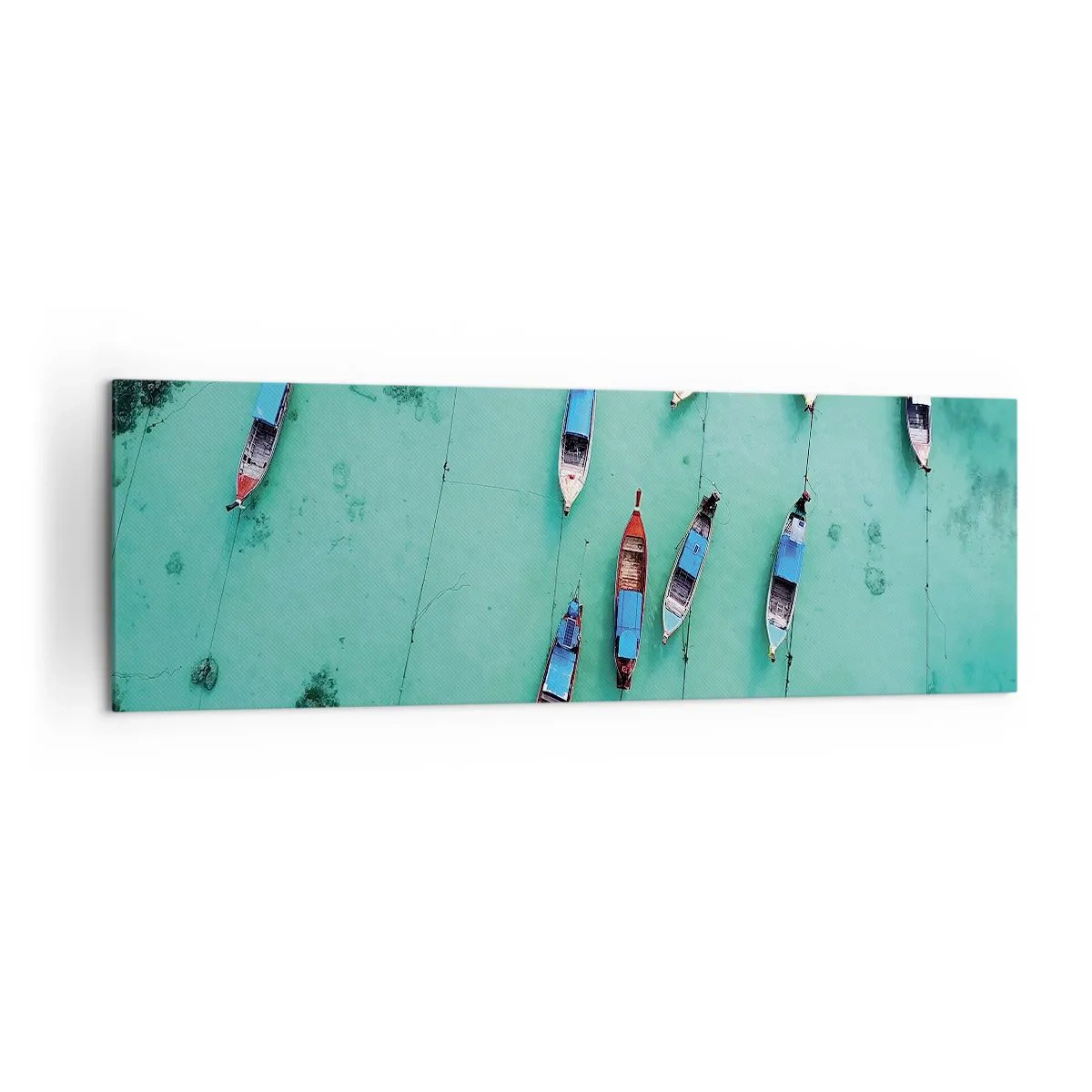 Lærredstryk - Billede på lærred - I glædelig forventning - 160x50 cm