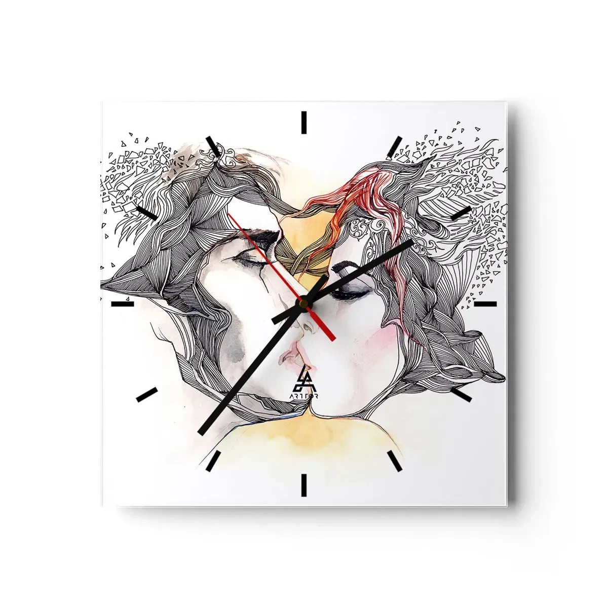 Vægur, Uret - Verden eksisterer ikke - 40x40 cm