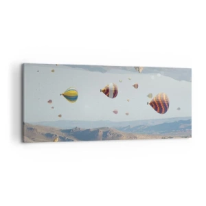 Lærredstryk - Billede på lærred - Alt er muligt her - 100x40 cm