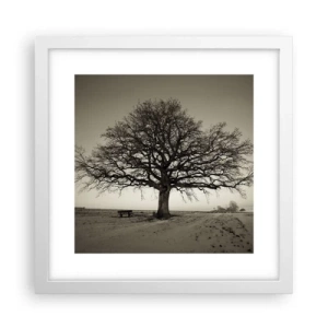 Plakat i hvid ramme - Herfra og til evigheden - 30x30 cm