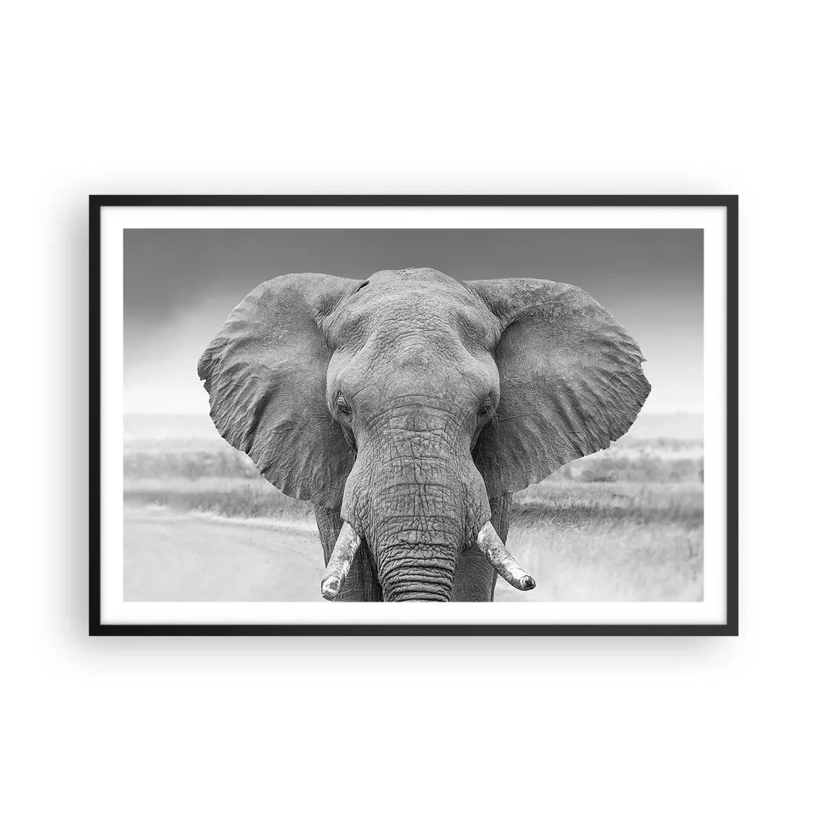 Plakat i sort ramme - Velkommen til min verden - 91x61 cm