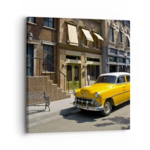 Lærredstryk - Billede på lærred - Der var engang i Amerika - 30x30 cm