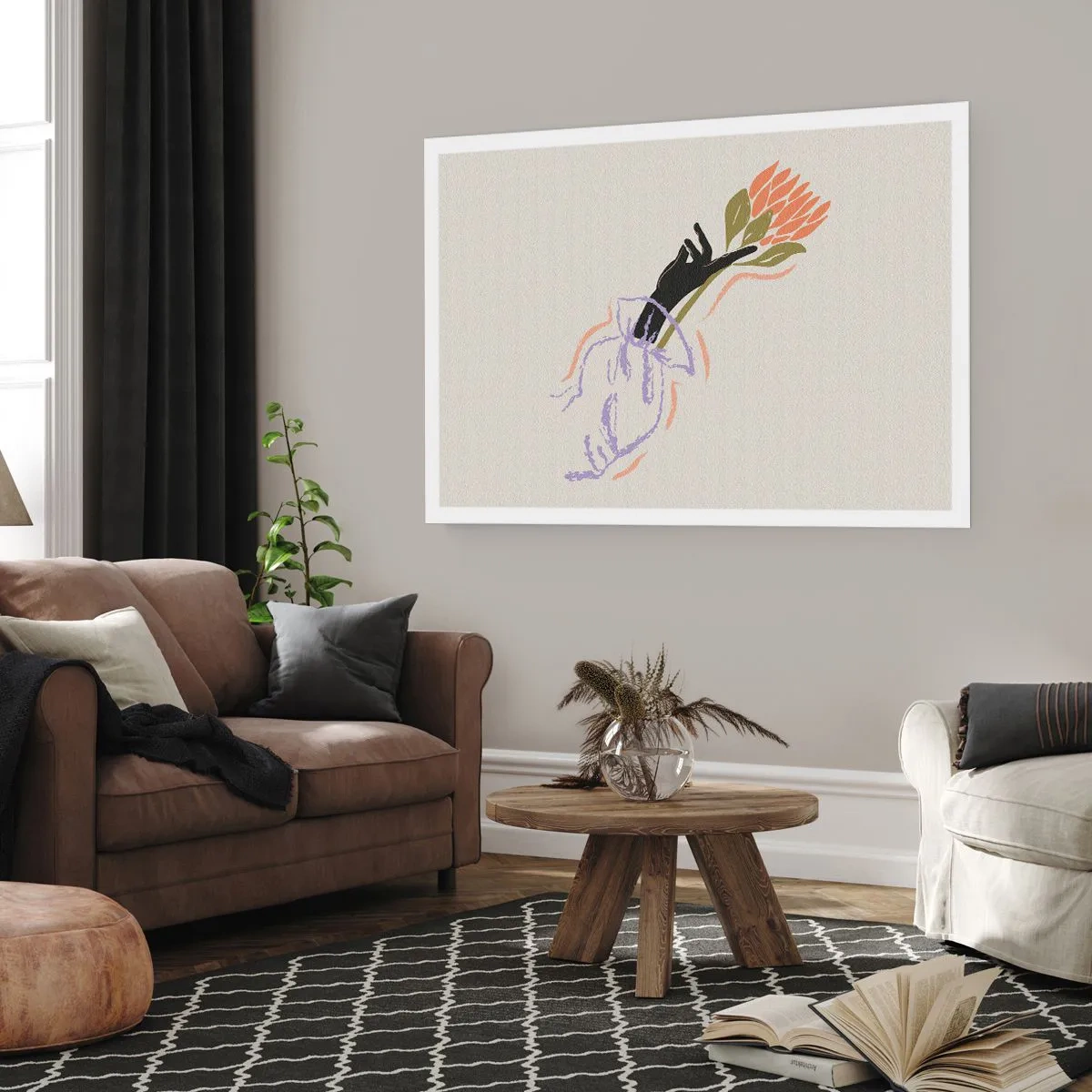 Plakat - En søsterlig berøring - 40x30 cm