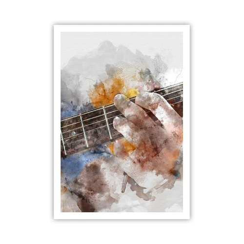 Plakat - Poesi mellem strengene - 70x100 cm