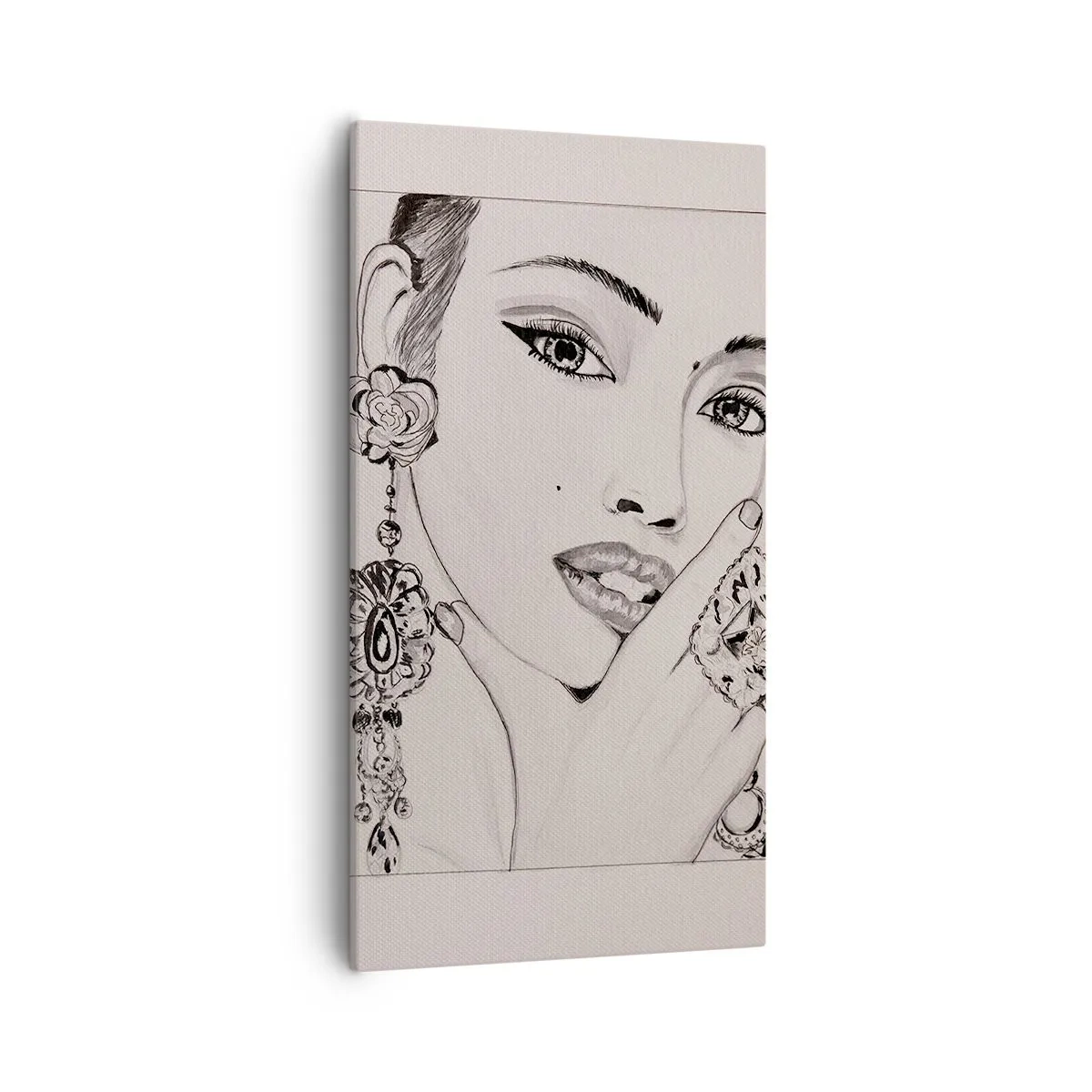 Lærredstryk - Billede på lærred - Den smukkeste juvel - 55x100 cm