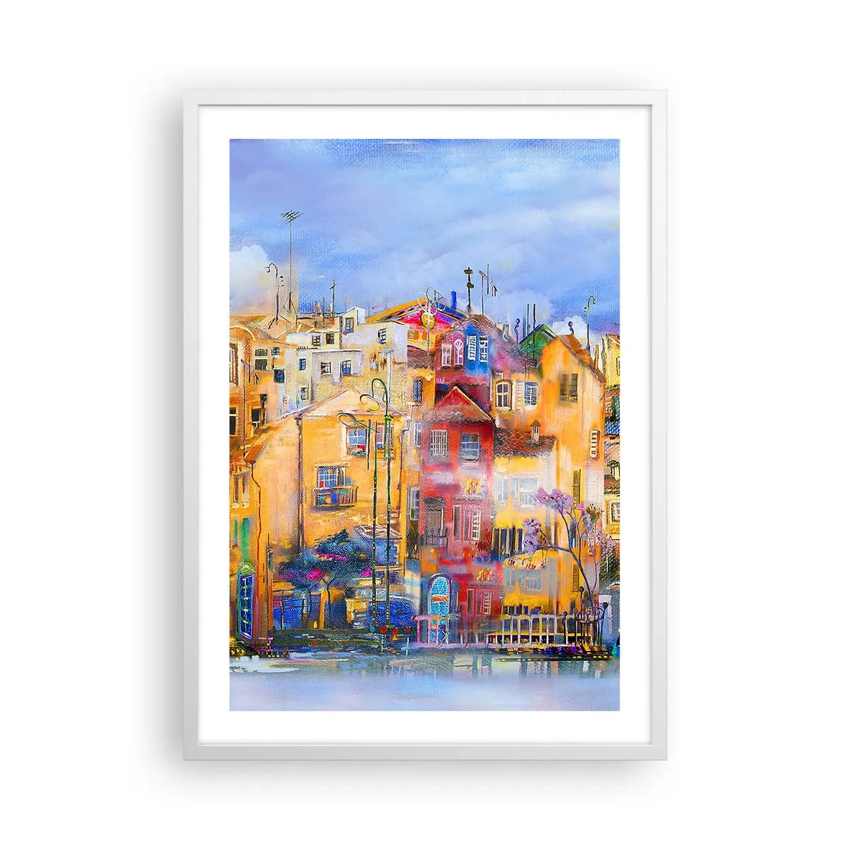 Plakat i hvid ramme - Vi er sammen - 50x70 cm