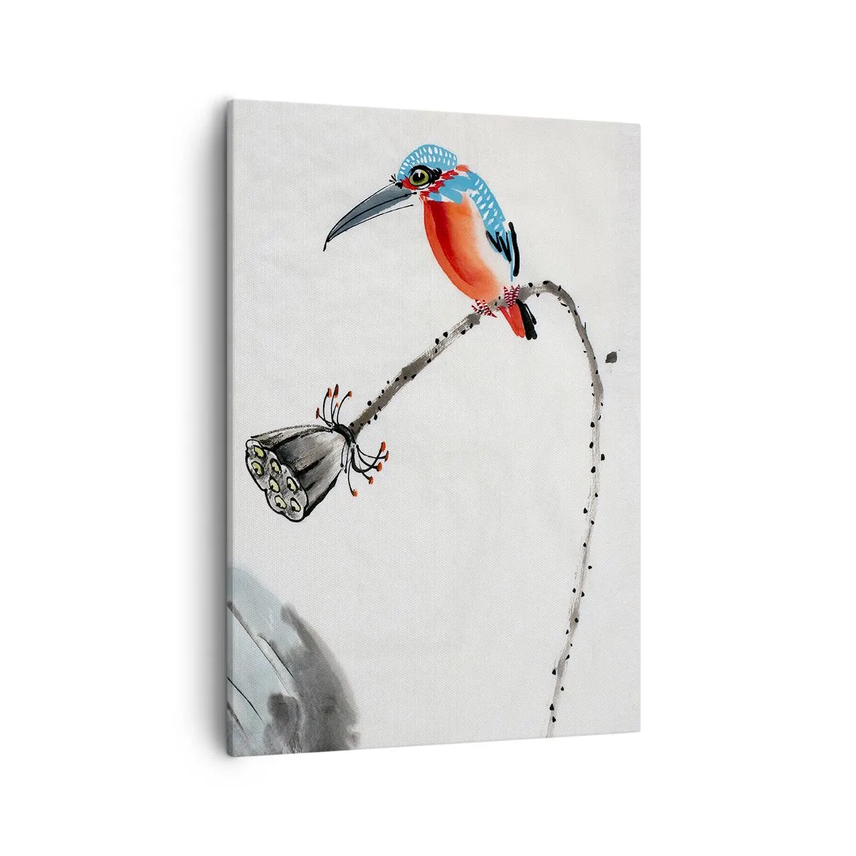 Lærredstryk - Billede på lærred - Engenes liv - 50x70 cm