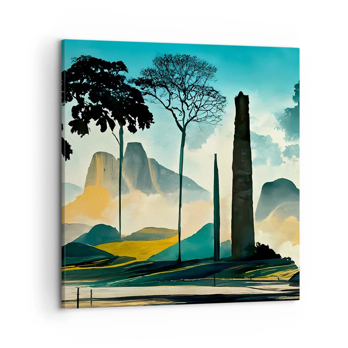 Lærredstryk - Billede på lærred - Stadig højere og højere - 50x50 cm