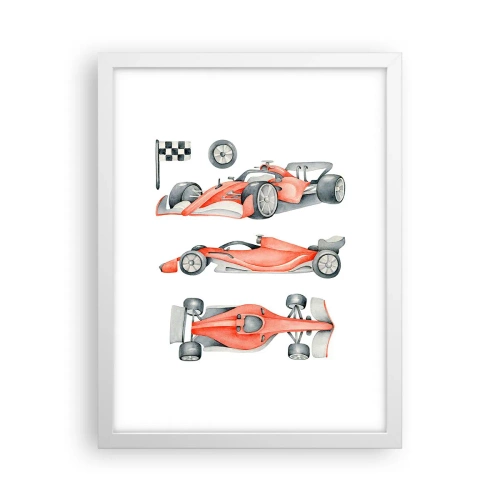 Plakat i hvid ramme - At indhente en drøm - 30x40 cm