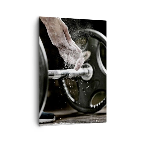 Lærredstryk - Billede på lærred - Udfordringen er taget imod! - 70x100 cm