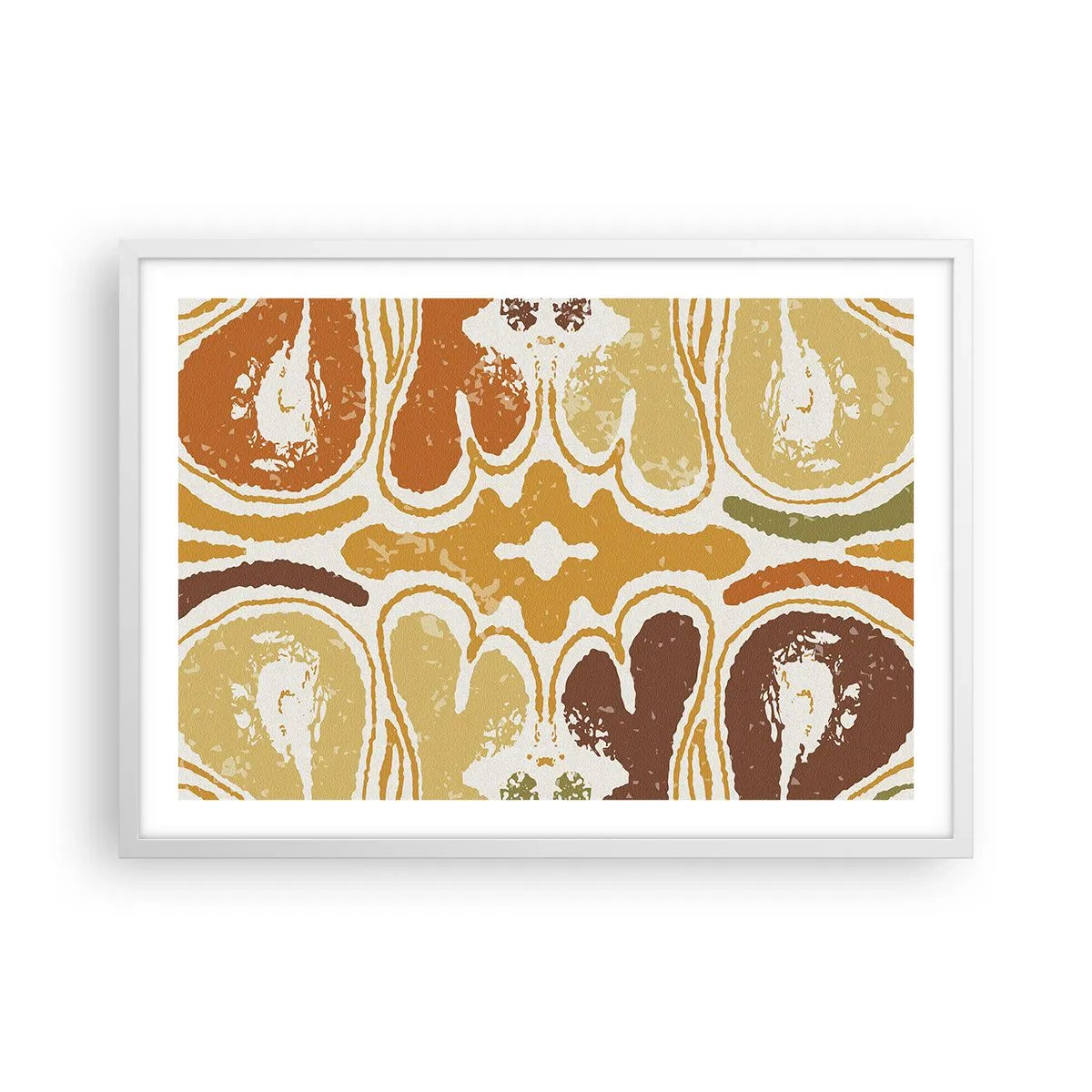 Plakat i hvid ramme - Sentimental abstraktion - 70x50 cm