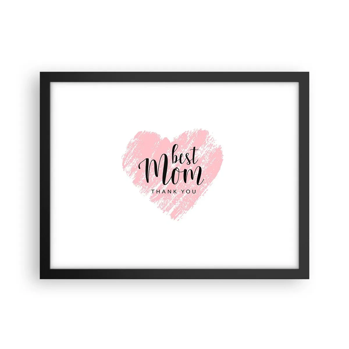 Plakat i sort ramme - Altid det rette øjeblik - 40x30 cm