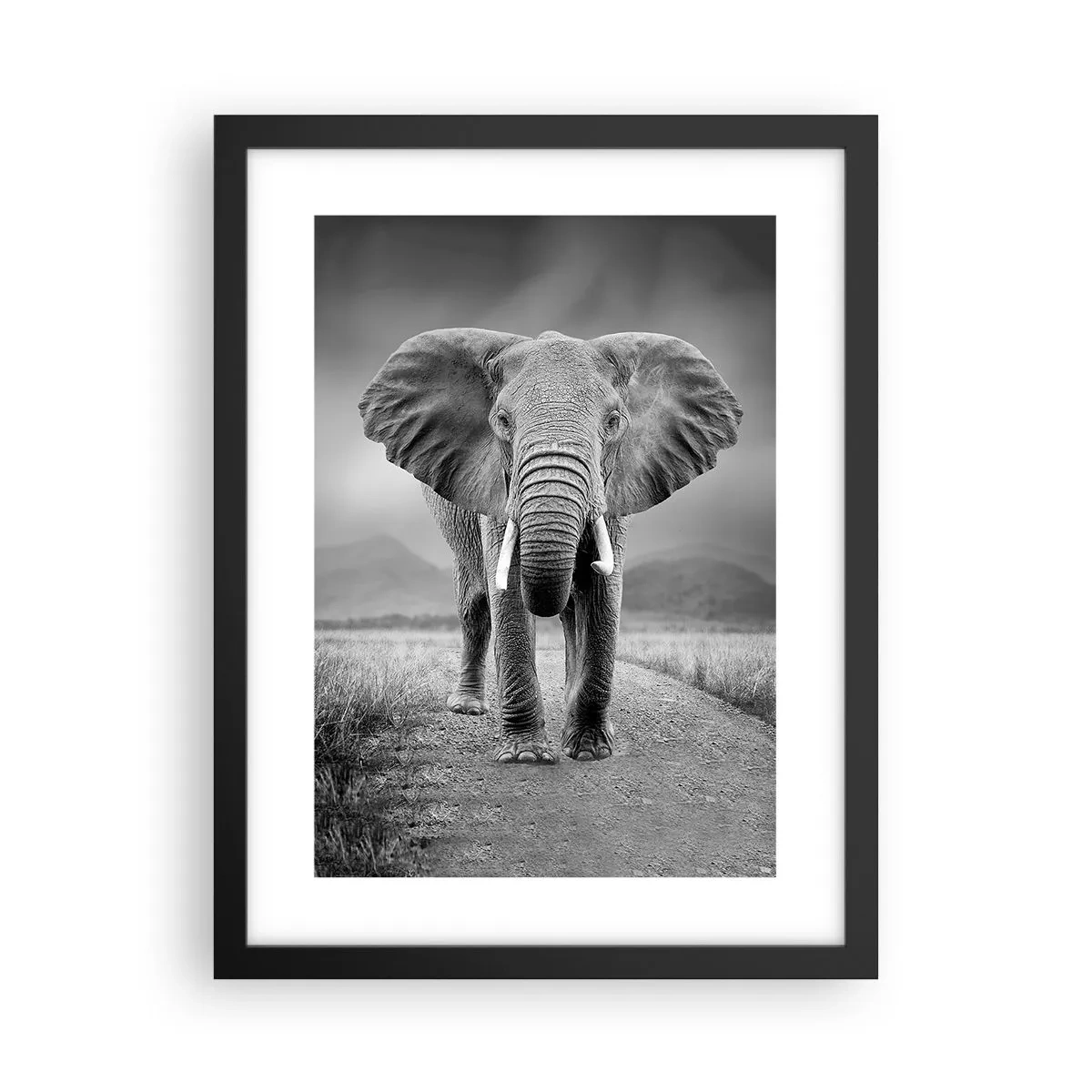 Plakat i sort ramme - Værten byder velkommen til - 30x40 cm