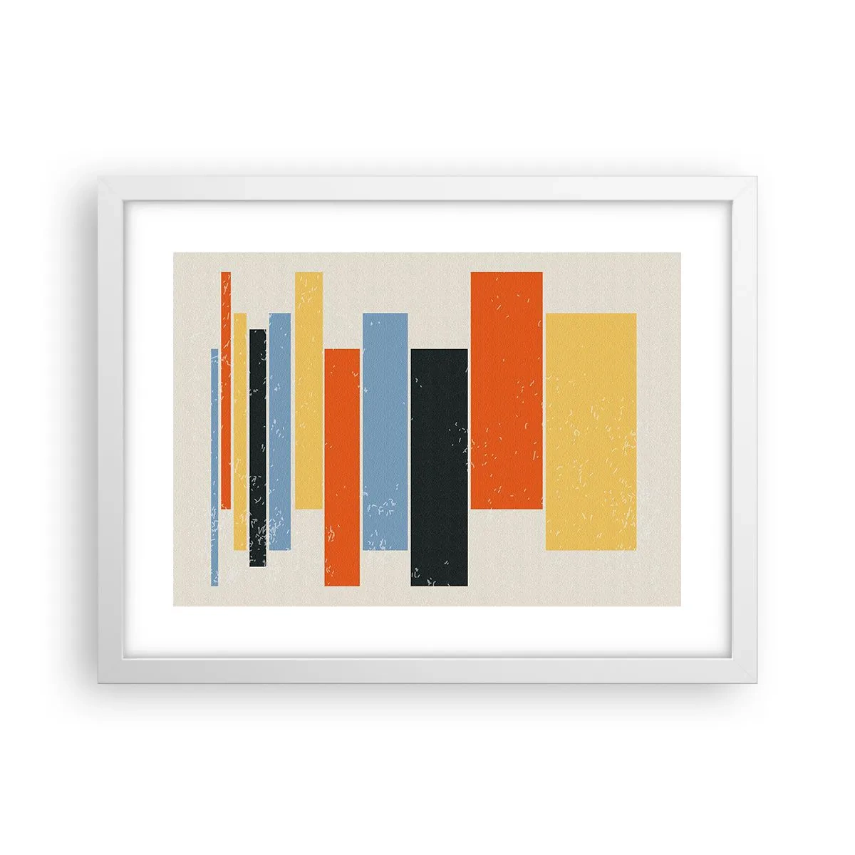 Plakat i hvid ramme - Optagelse af musik - 40x30 cm