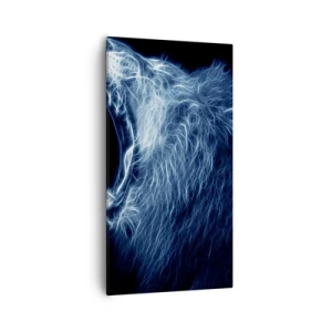 Lærredstryk - Billede på lærred - Kongens flammende vrede - 55x100 cm