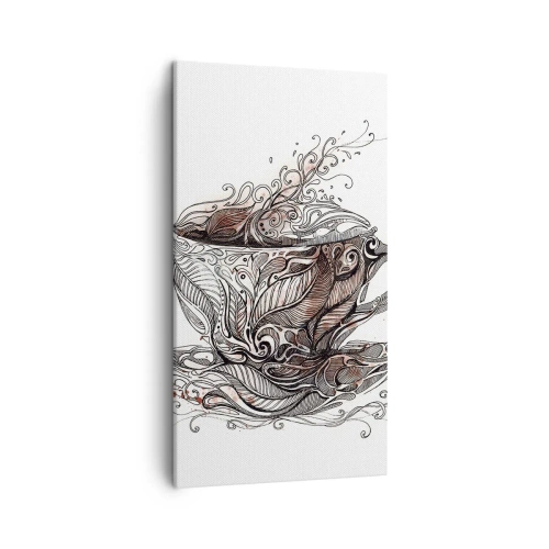 Lærredstryk - Billede på lærred - Te er godt til alt - 45x80 cm