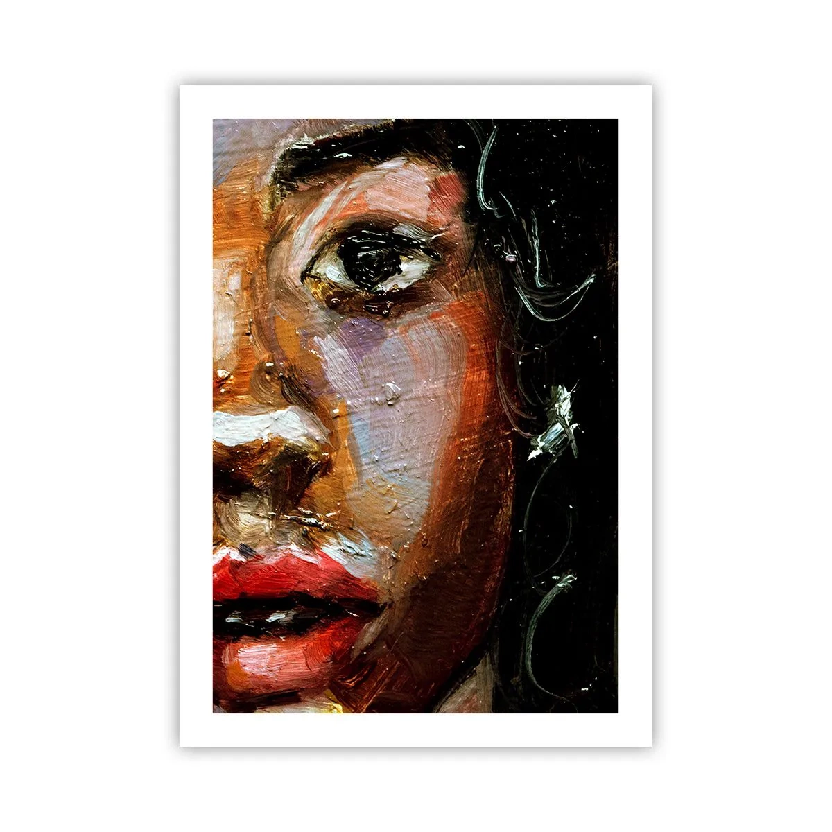 Plakat - Sort og glitter - 50x70 cm