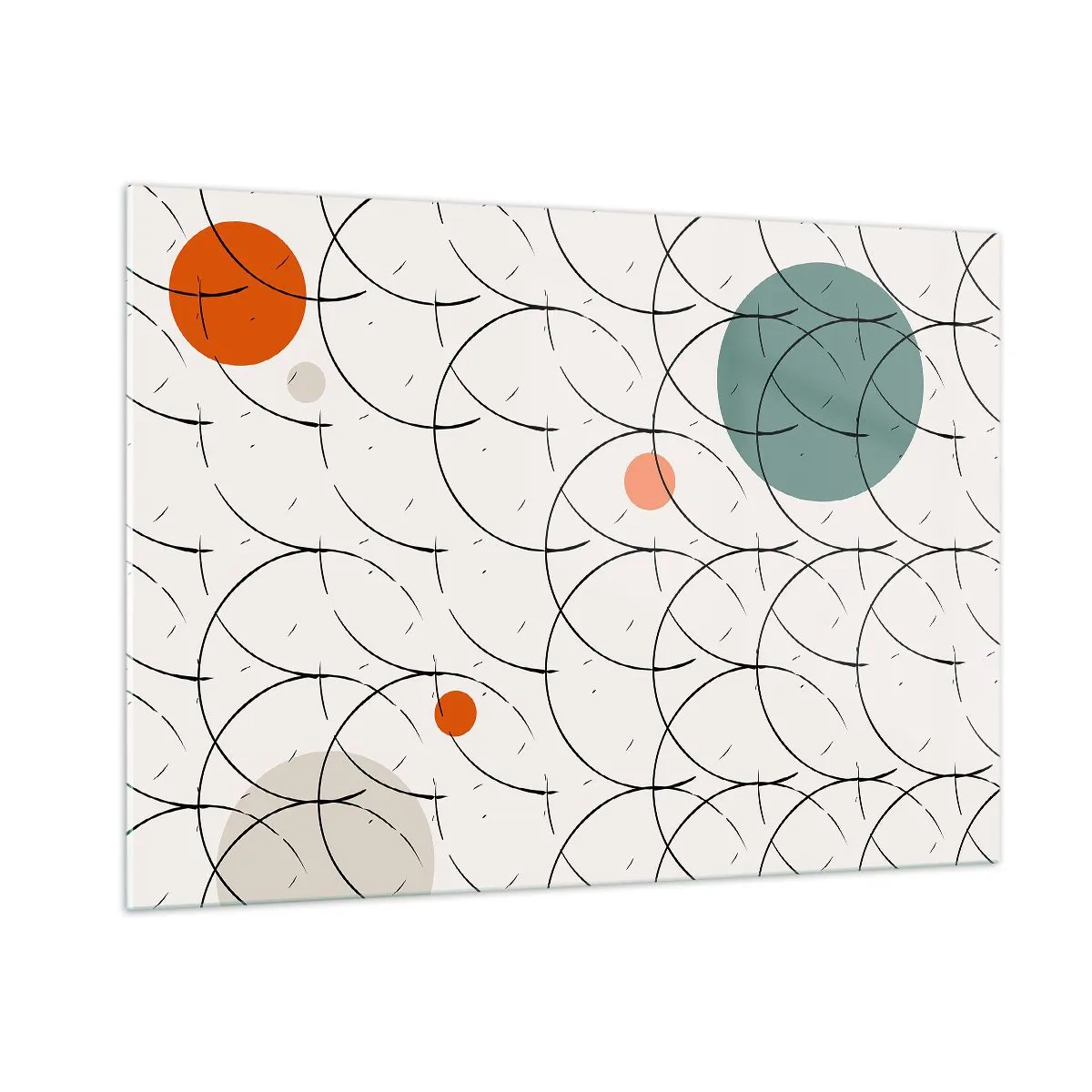 Billede på glas - I popkunstens ånd - 100x70 cm