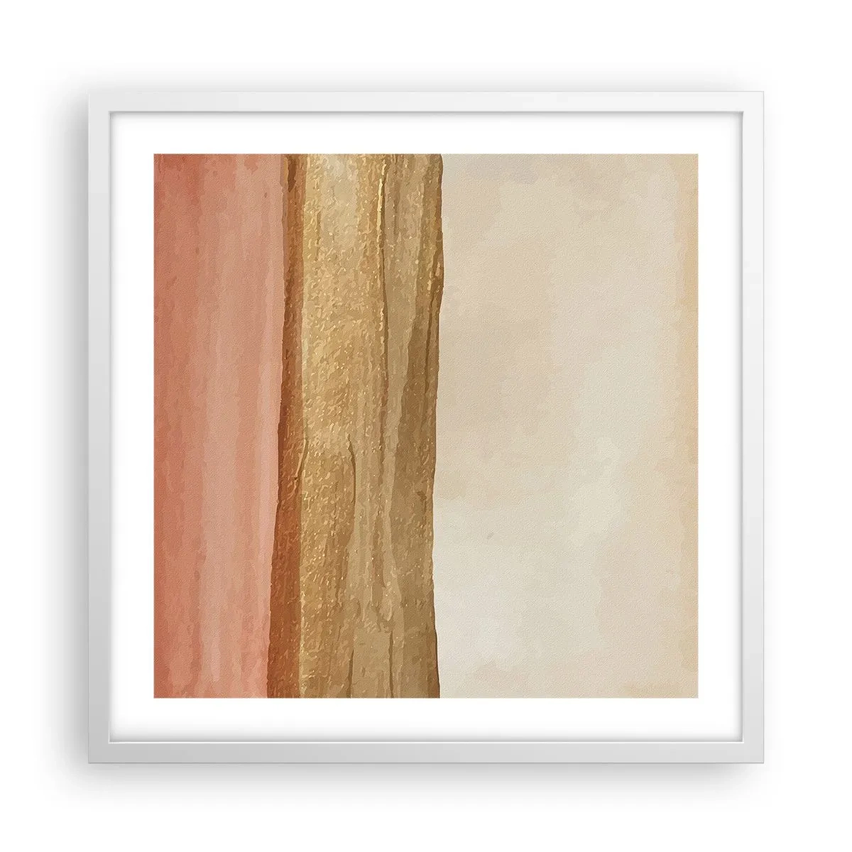 Plakat i hvid ramme - Lodret sammensætning - 50x50 cm