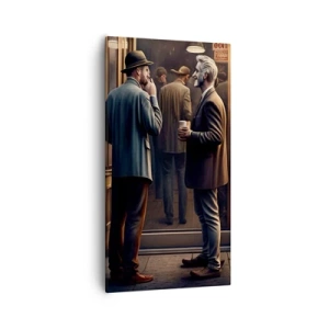 Lærredstryk - Billede på lærred - Et godt øjeblik på dagen - 55x100 cm