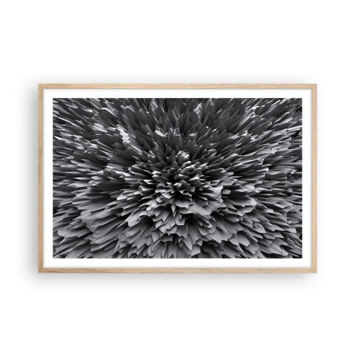 Plakat i ramme af lyst egetræ - Det kan ikke blive skarpere end dette - 91x61 cm