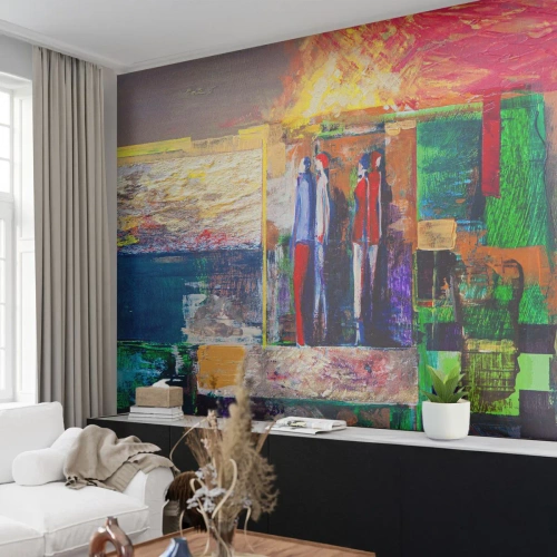 Fototapet Premium Sand - Forhold og følelser - Abstraktion, Mennesker, Stykke - 200x140 cm
