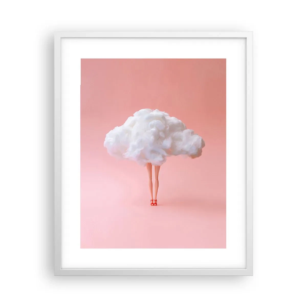 Plakat i hvid ramme - Et sødt løfte - 40x50 cm