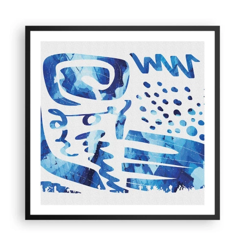 Plakat i sort ramme - Tilbage til rødderne - 60x60 cm