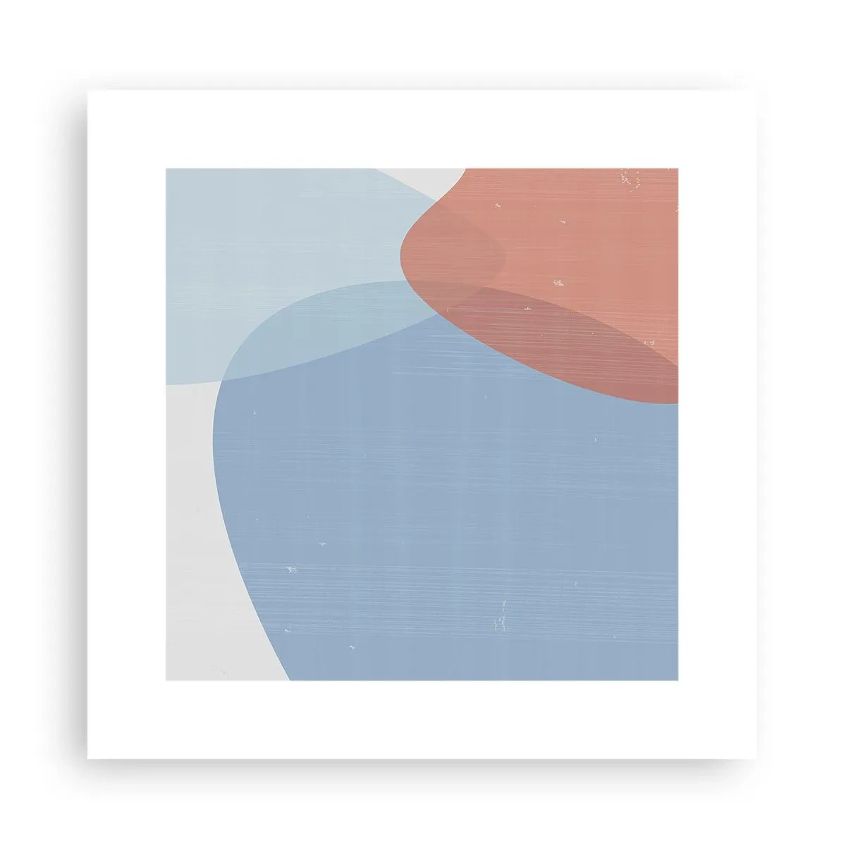 Plakat - Pastelfarvede relationer - 30x30 cm