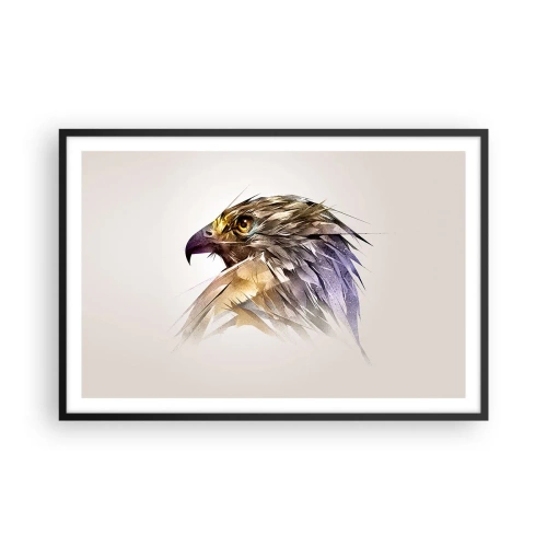 Plakat i sort ramme - Portræt af en kriger - 91x61 cm