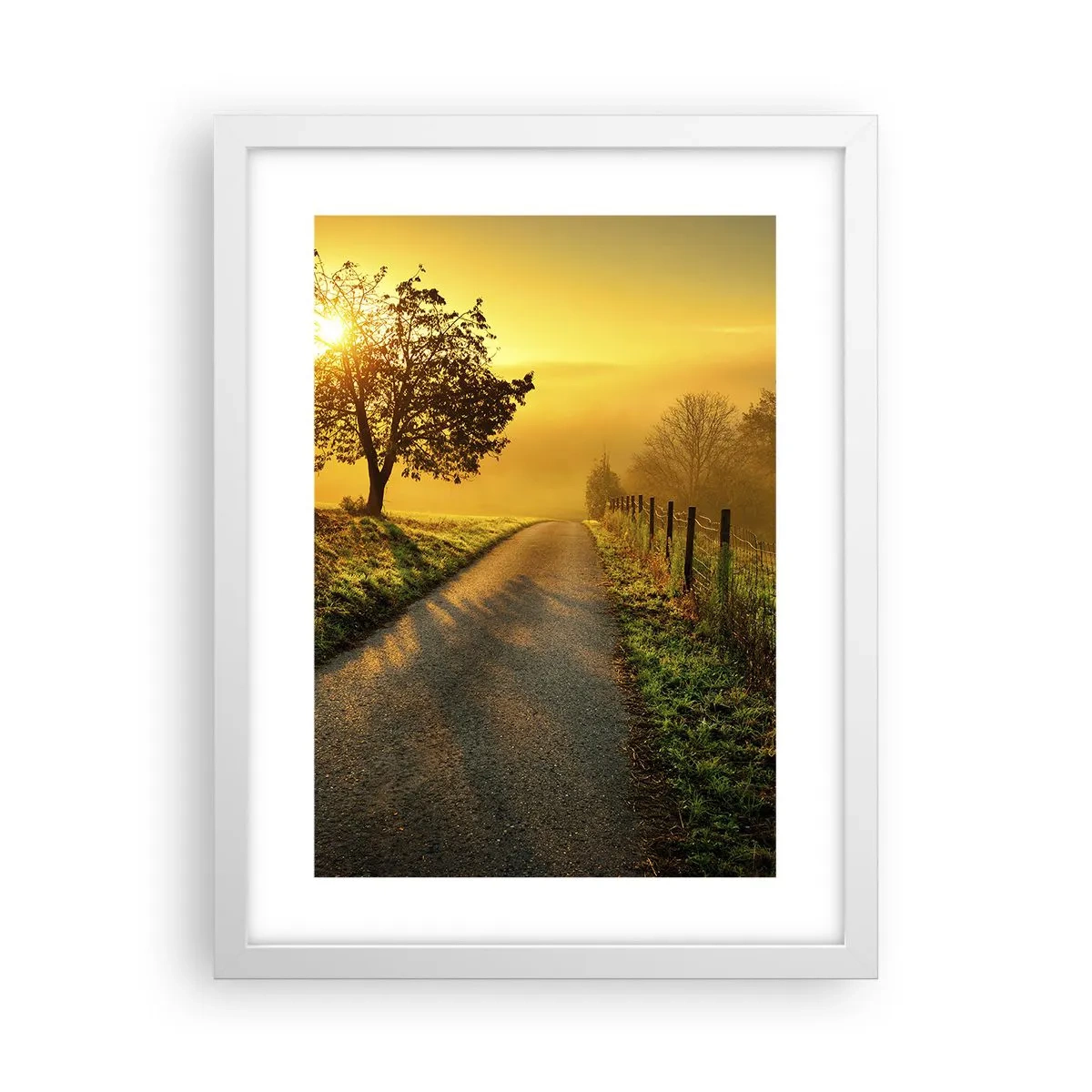 Plakat i hvid ramme - Kære eftermiddag - 30x40 cm