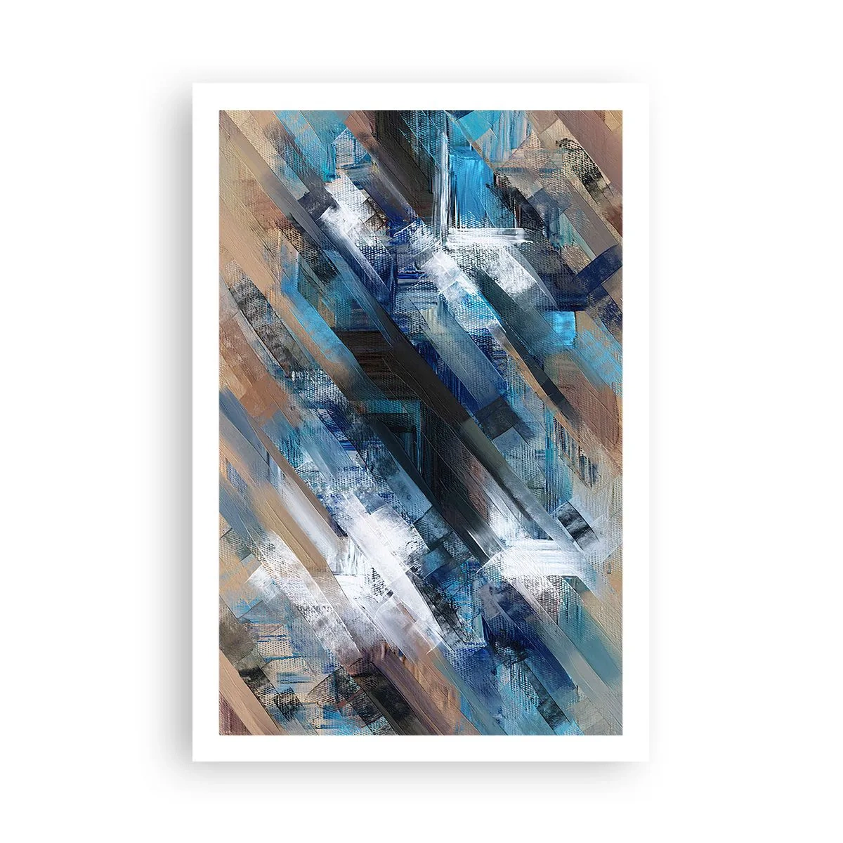 Plakat - På en blå skråning - 61x91 cm