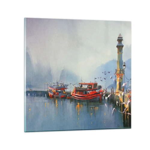 Billede på glas - Ved verdens ende - 60x60 cm