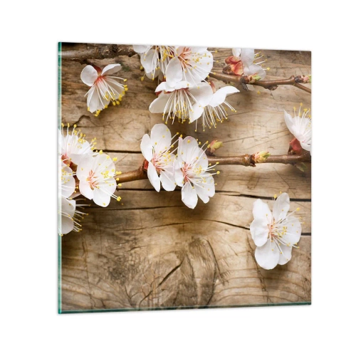 Billede på glas - Og det blev forår - 50x50 cm