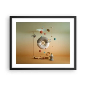 Plakat i sort ramme - Alt kan ske - 50x40 cm
