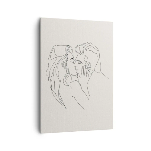 Lærredstryk - Billede på lærred - Forviklet i følelser - 50x70 cm